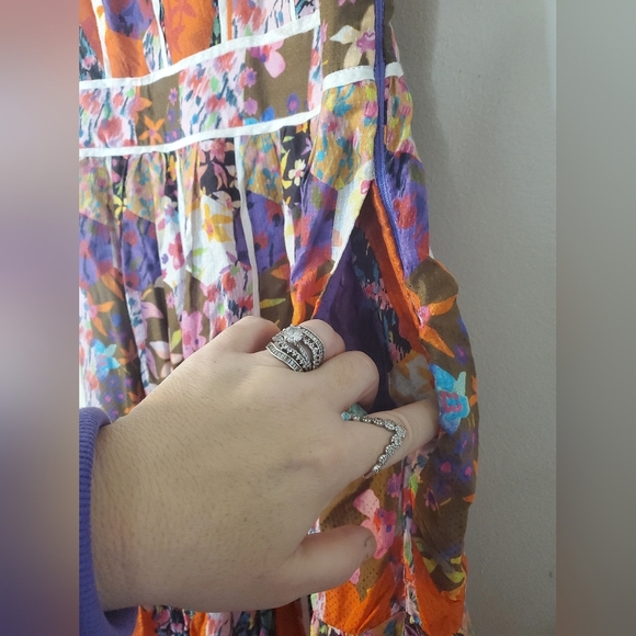 NWT Anthropologie Bhanuni By Jyoti Square Neck Maxi Dress Size 4 Garden Party - Picture 8 of 16